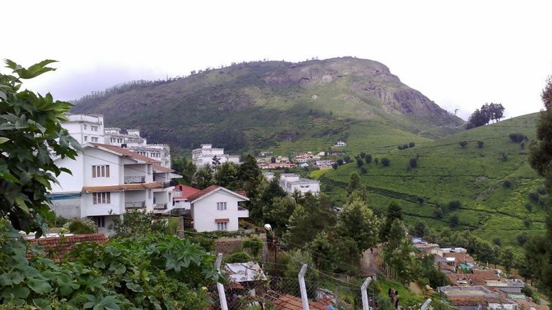 Scenic mountain and valley view