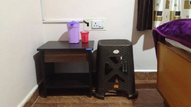 Bedside table and chair
