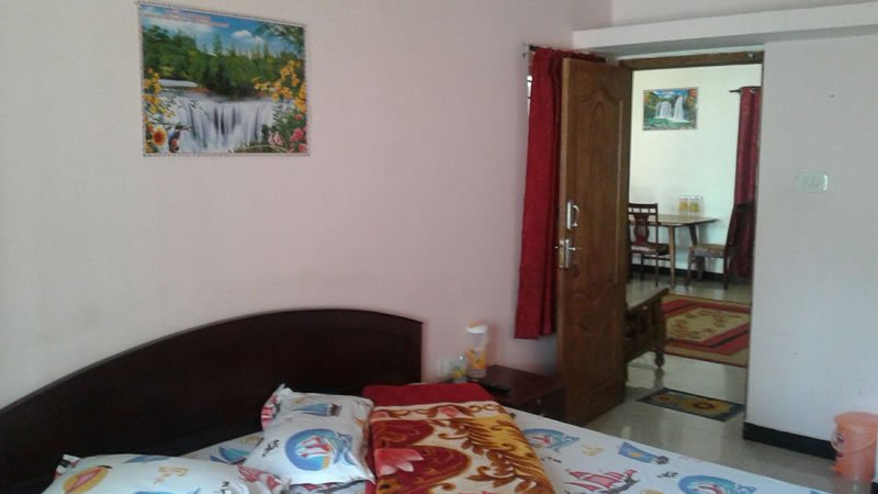 Bedroom with sitting area